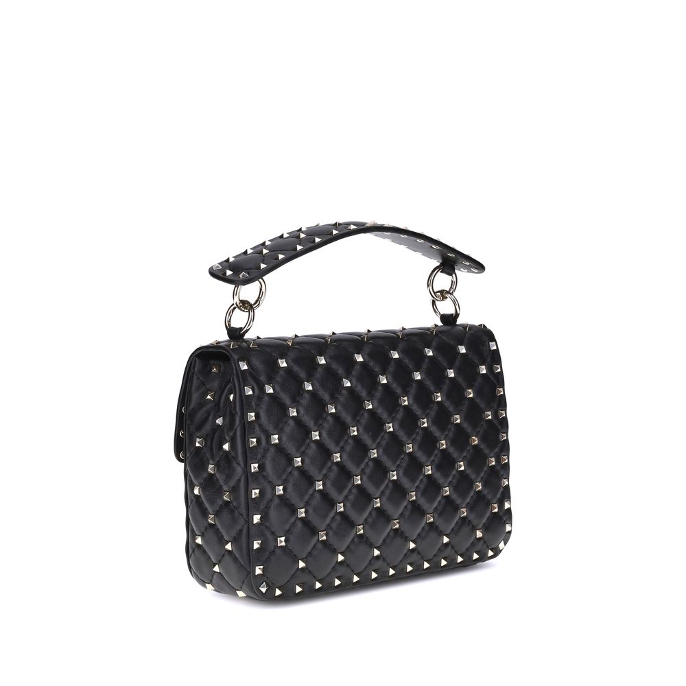 Valentino Garavani Black Lambskin Shoulder Bag