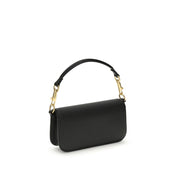 Valentino Garavani Black Calf Leather Shoulder Bag