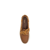 Golden Goose Brown Calf Leather Slip-On Loafers