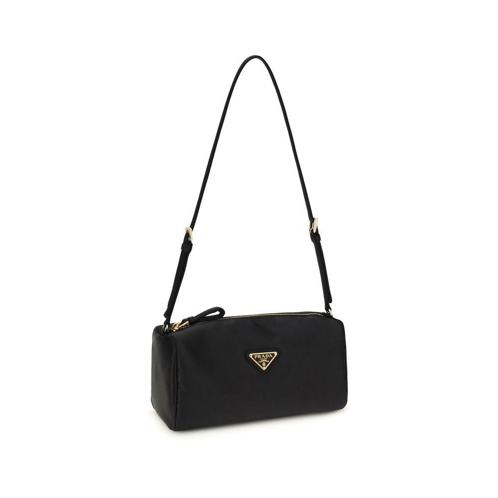 Prada Black Satin Shoulder Bag