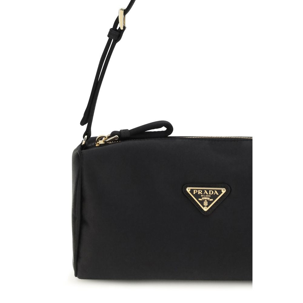 Prada Black Satin Shoulder Bag