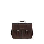 Brunello Cucinelli Bordeaux Calf Leather Travel Bag
