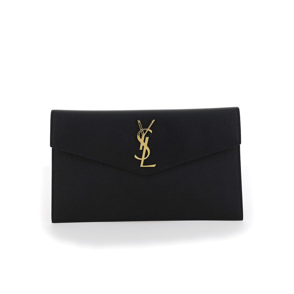 Saint Laurent Black Calf Leather Wallet