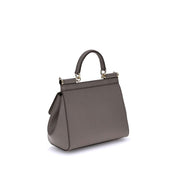 Dolce & Gabbana Gray Calf Leather Shoulder Bag