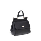 Dolce & Gabbana Black Calf Leather Shoulder Bag