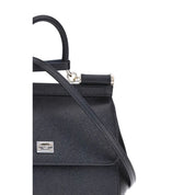 Dolce & Gabbana Black Calf Leather Shoulder Bag