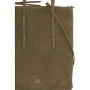 PINKO Bicolor Calf Leather Shoulder Bag