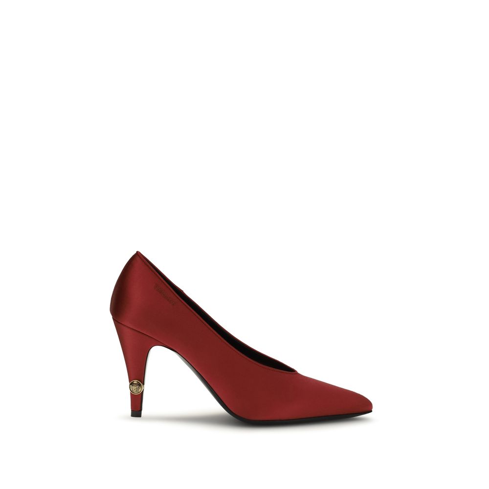 Versace Multicolor Satin High-Heel Pumps