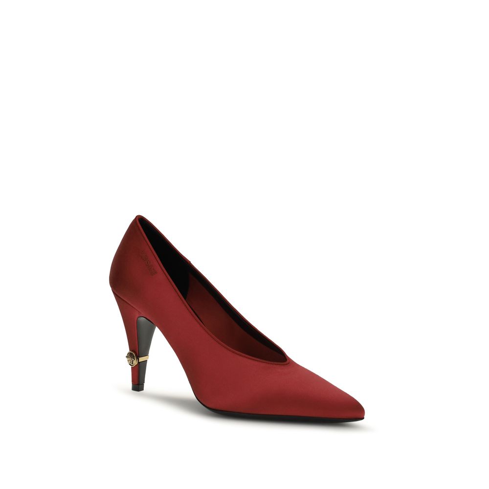 Versace Multicolor Satin High-Heel Pumps