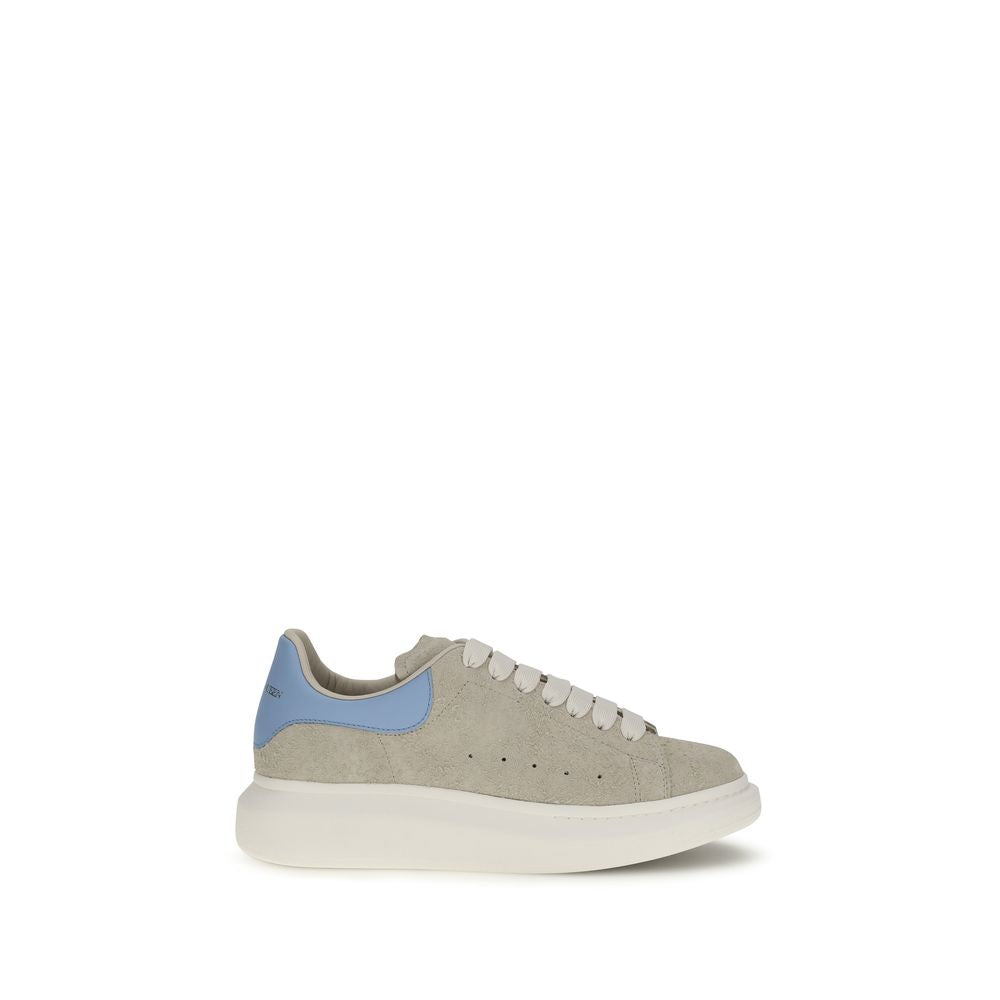 Alexander McQueen Beige Calf Leather Chunky Sneakers