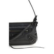 Balenciaga Black Lambskin Le City Clutch Bag