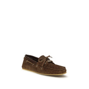 Gucci Brown Suede Slip-On Loafers