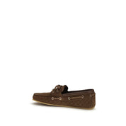 Gucci Brown Suede Slip-On Loafers