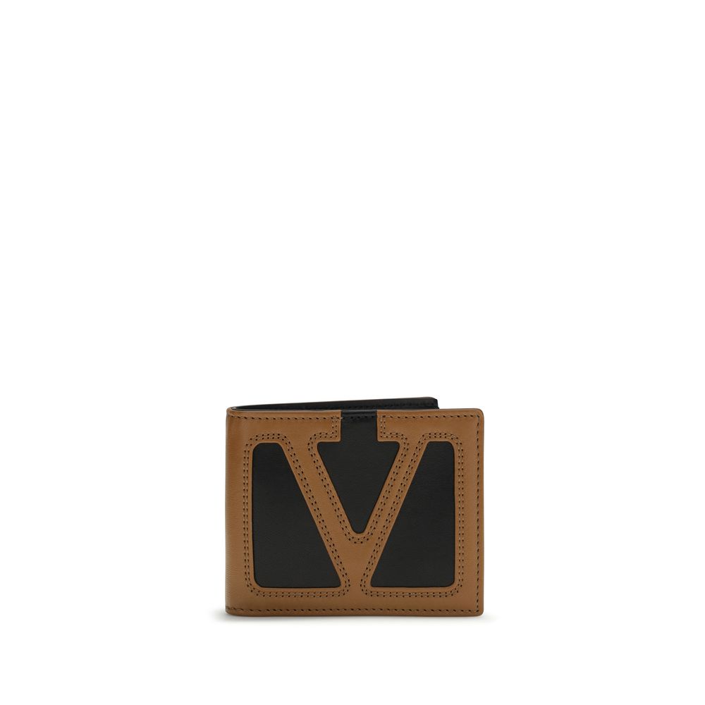 Valentino Garavani Black Calf Leather Wallet