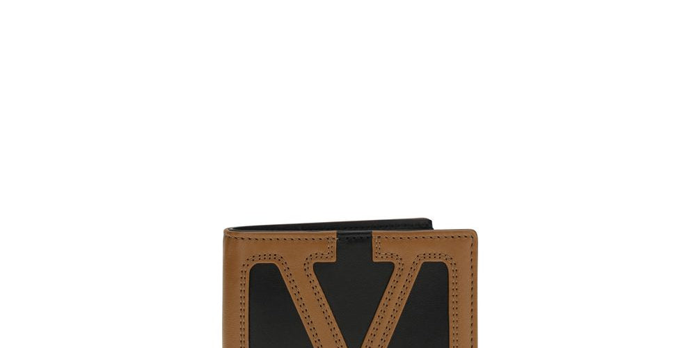 Valentino Garavani Black Calf Leather Wallet