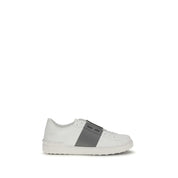Valentino Garavani White Calf Leather Low Top Sneakers