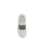 Valentino Garavani White Calf Leather Low Top Sneakers