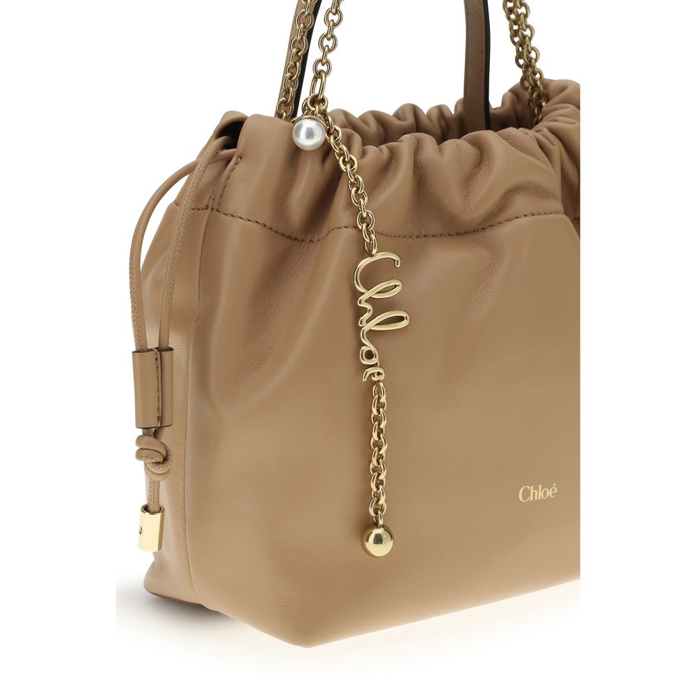 Chloé Beige Lambskin Shoulder Bag