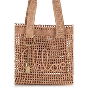 Chloé Beige Raffia East-West Summer Banana Shoulder Bag