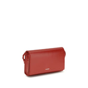 Jil Sander Black Calf Leather Tangle Crossbody Wallet