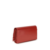 Jil Sander Black Calf Leather Tangle Crossbody Wallet