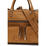 Brunello Cucinelli Brown Calf Leather Trolley Travel Bag