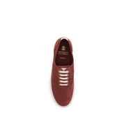 Brunello Cucinelli Bordeaux Calf Leather Low Top Sneakers