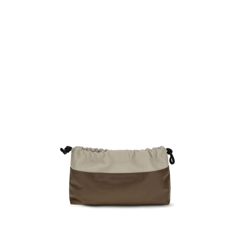 Pierre Hardy Brown Calf Leather Twin Clutch Shoulder Bag