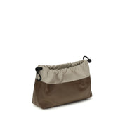 Pierre Hardy Brown Calf Leather Twin Clutch Shoulder Bag