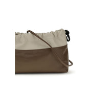 Pierre Hardy Brown Calf Leather Twin Clutch Shoulder Bag