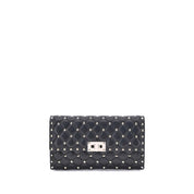 Valentino Garavani Black Lambskin Shoulder Bag