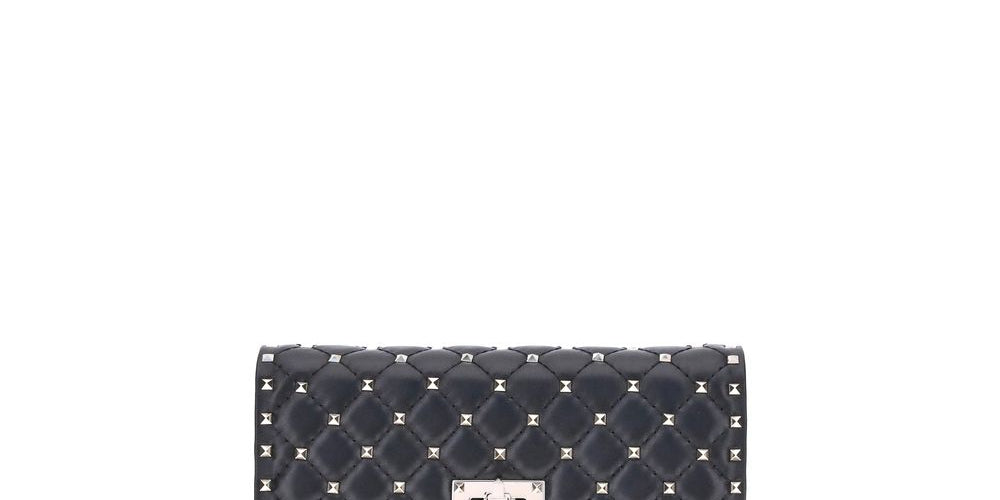 Valentino Garavani Black Lambskin Shoulder Bag