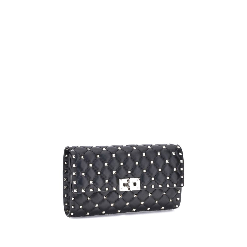 Valentino Garavani Black Lambskin Shoulder Bag