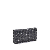 Valentino Garavani Black Lambskin Shoulder Bag