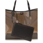 Staud Brown PVC Christos Tote Bag
