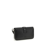 PINKO Black Calf Leather Shoulder Bag