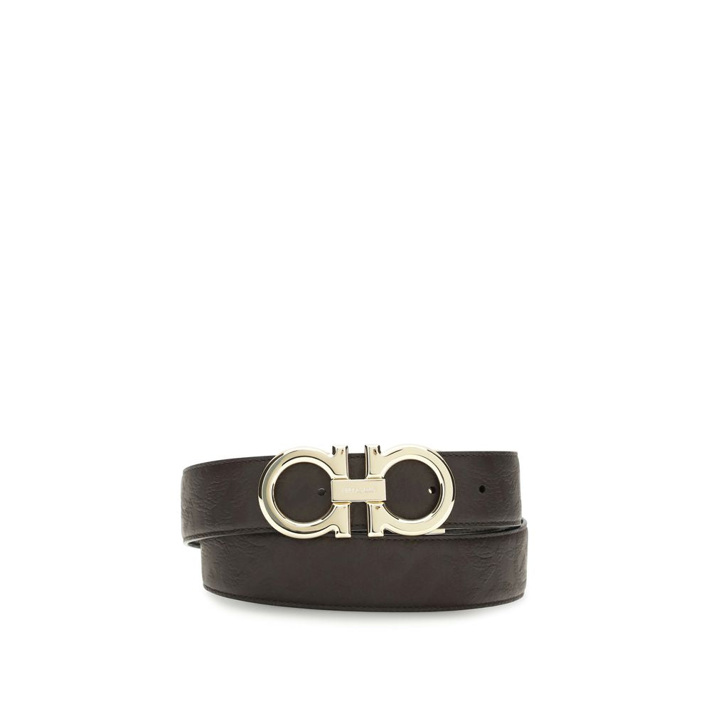 Ferragamo Brown Calf Leather Regular Belt