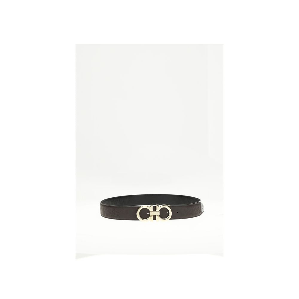 Ferragamo Brown Calf Leather Regular Belt