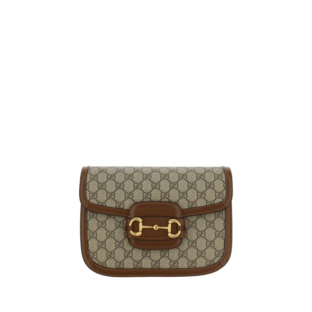 Gucci Beige Coated Fabric Shoulder Bag