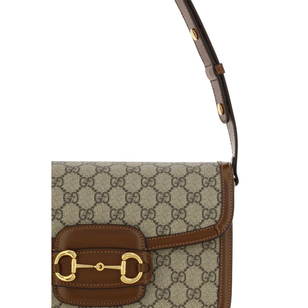 Gucci Beige Coated Fabric Shoulder Bag