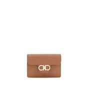 Ferragamo Brown Calf Leather Keychain