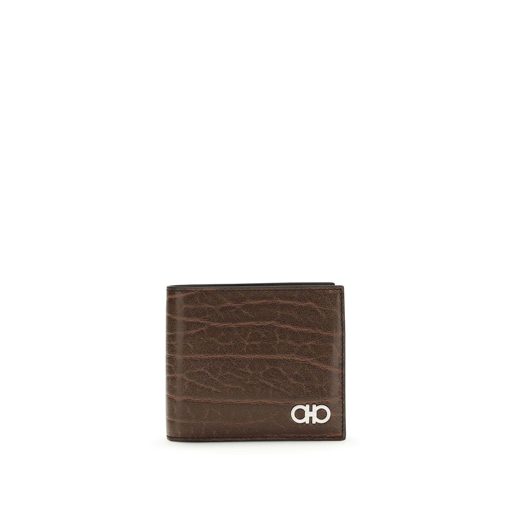Ferragamo Brown Calf Leather Wallet