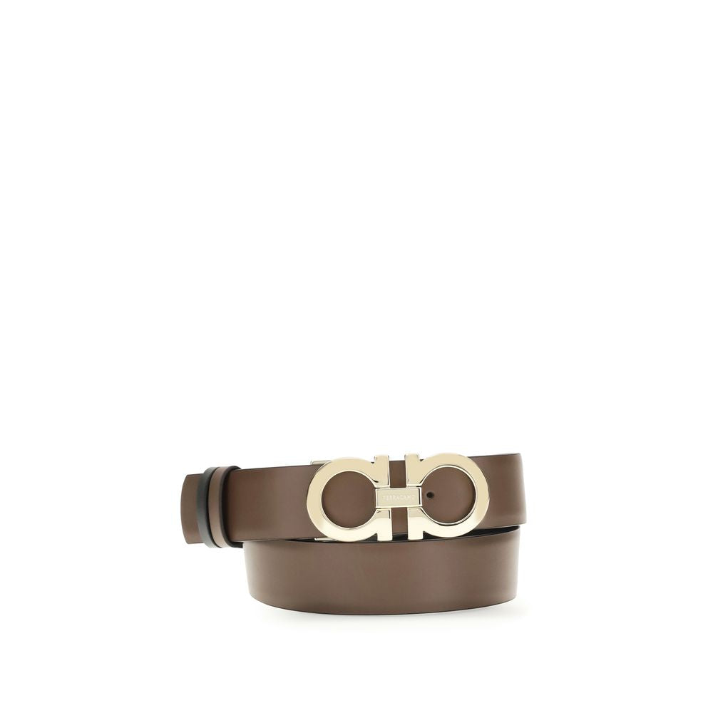 Ferragamo Brown Calf Leather Regular Belt