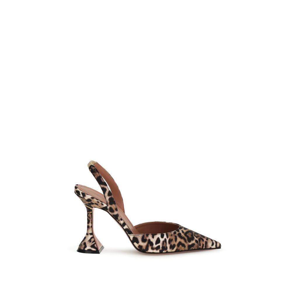 Amina Muaddi Multicolor Calf Leather High-Heel Pumps