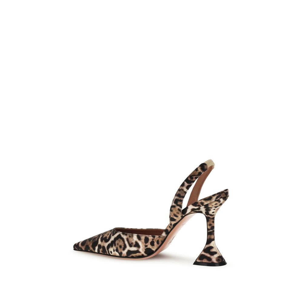 Amina Muaddi Multicolor Calf Leather High-Heel Pumps