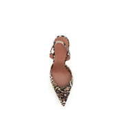 Amina Muaddi Multicolor Calf Leather High-Heel Pumps