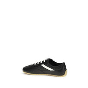 Alexander McQueen Black Calf Leather Low Top Sneakers