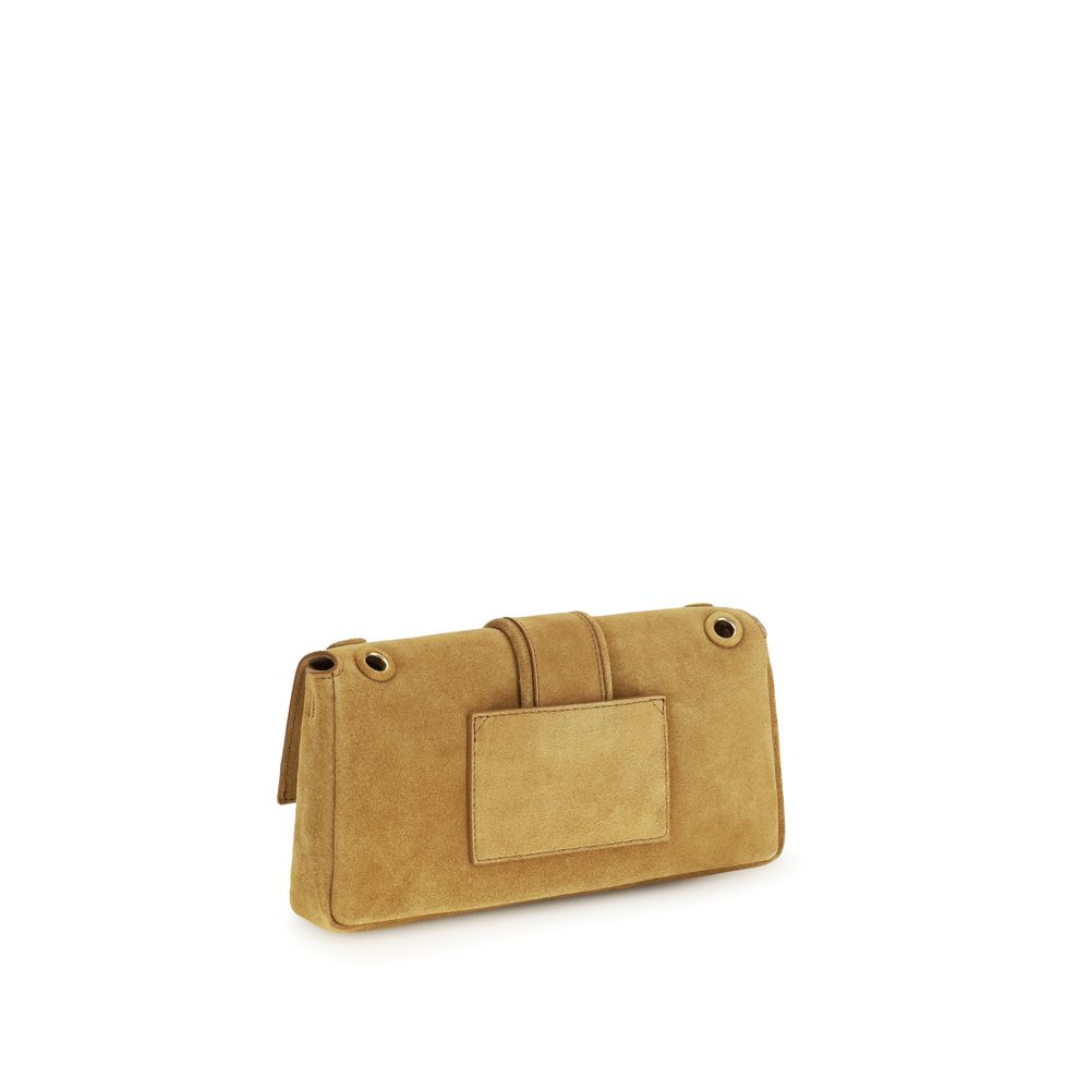 Jacquemus Beige Calf Leather Le Bambino Chaine Shoulder Bag