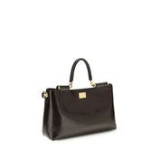Dolce & Gabbana Brown Calf Leather Vittoria Medium Handbag