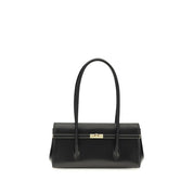 Dolce & Gabbana Black Calf Leather Marlene Shoulder Bag